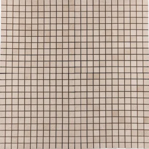 Limestone 1x1 Mosaic Tile Honed – Multiple Square Tiles with Consistent Honed Surface Finish