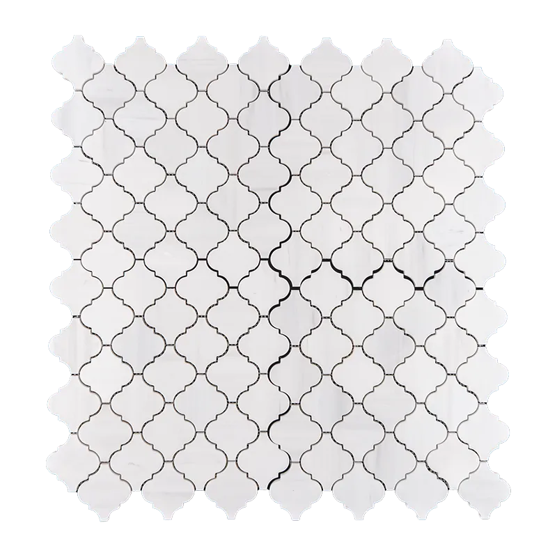 Arabesque Dolomite Polished Marble Mosaic
