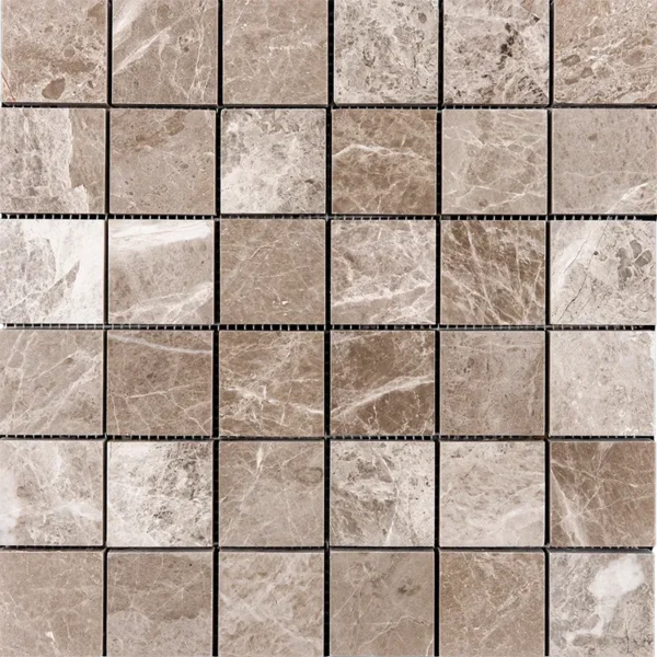 Beige Diamond Polished Marble Mosaic Tile 2x2 - Image 4