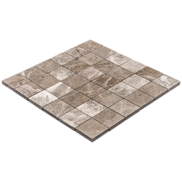 Beige Diamond Polished Marble Mosaic Tile 2x2 - Image 2
