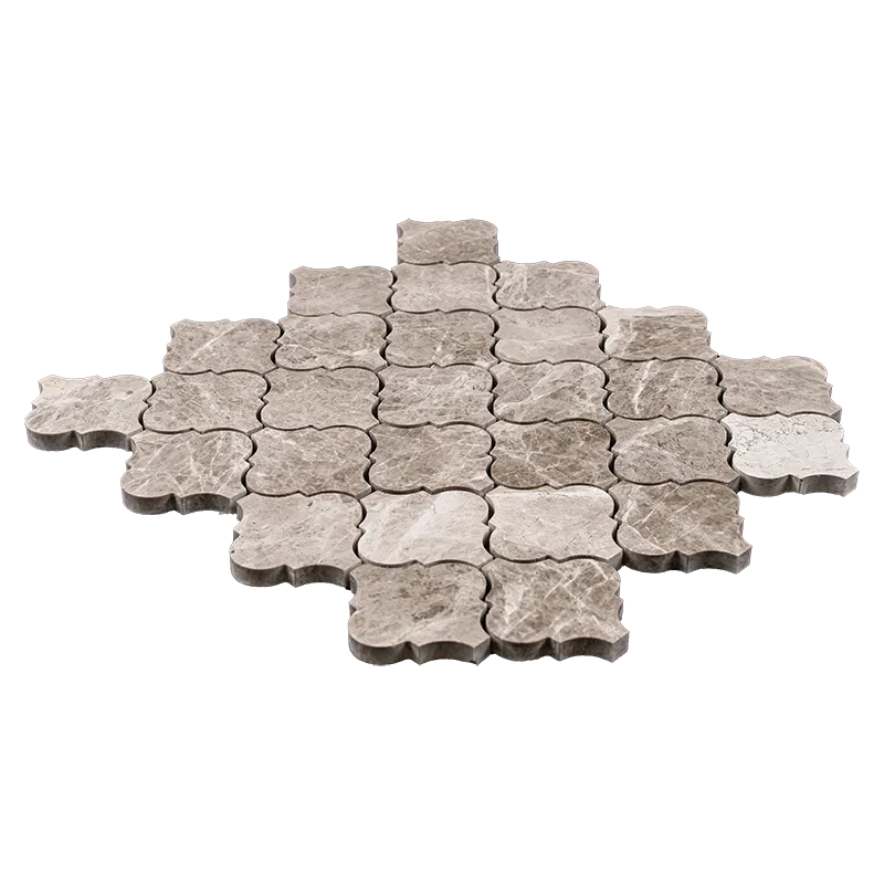 Arabesque Beige Diamond Marble Mosaic – Polished Elegance - Image 5