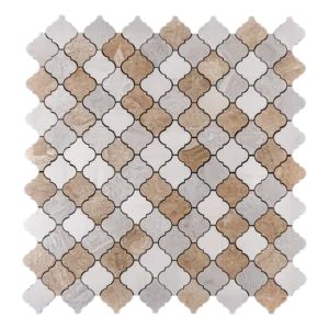 WHITE-BEIGE ARABESQUE