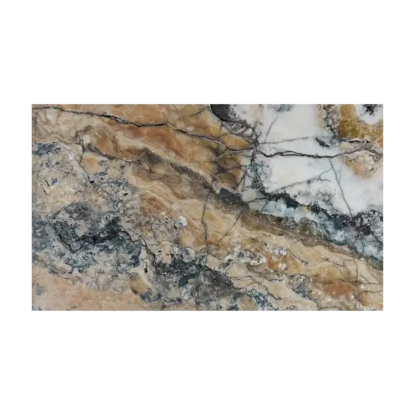 Anthic Onyx tumbled travertine paver — textured, slip-friendly finish for patios and pool decks