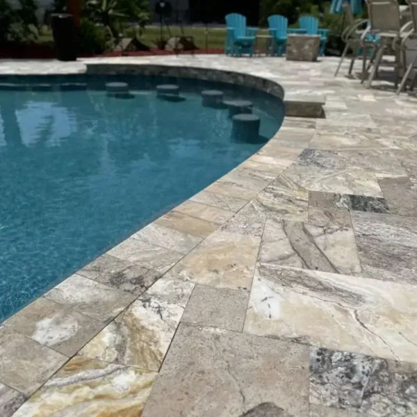 Anthic Onyx Tumbled Travertine Paver Set - Image 4
