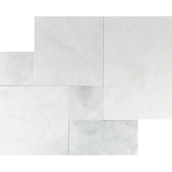 Avalon White – French Pattern Sandblasted Marble