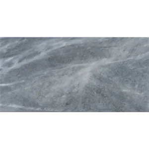 Top view of Bardiglio honed marble tile in 12x24 size showing its natural gray texture and soft veining
