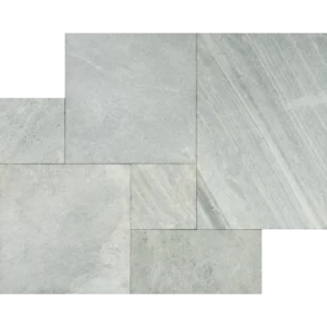 Pacific Mist French Set – Sandblasted Marble in Elegant Coastal Tones