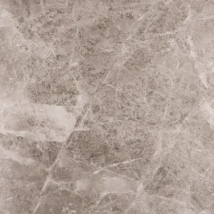 Top view of Silver Diamond marble tile featuring warm cappuccino tones and honed finish.