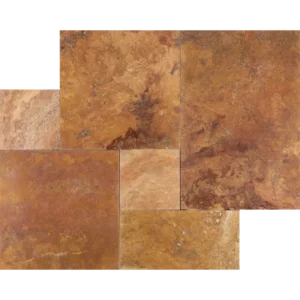 Peach Blend – French Pattern Tumbled Travertine