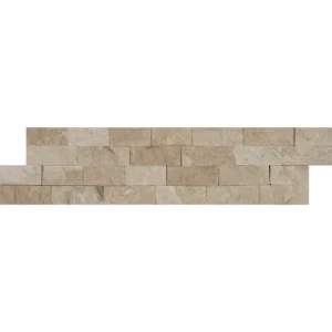 Royal Beige 6x24 Splitface Ledgestone Panel – Natural Stone Wall Cladding in Beige Tones