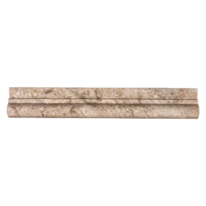 Royal Beige Polished Marble Chair Rail Trim – Full Front View of Decorative Profile