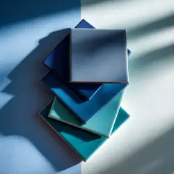 blue color tiles mosaics