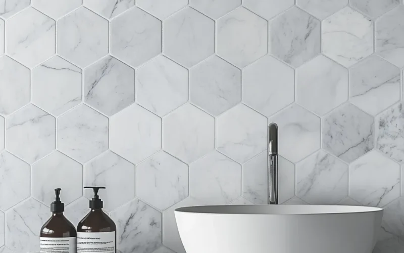 classic white marble celebrated for its elegant gray veining and timeless appeal. Quarried in Italy, this natural stone